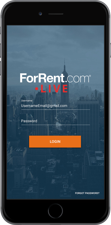 ForRent.com Live Login View